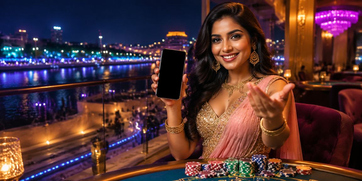 Playing casino games while relaxing by riverfront in Ahmedabad